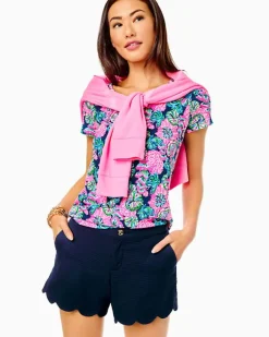 Flash Sale 5" Buttercup Scallop Hem Short Women Bottoms