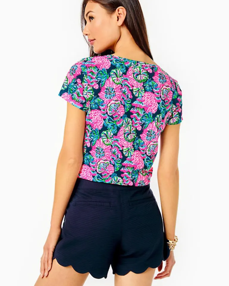 Flash Sale 5" Buttercup Scallop Hem Short Women Bottoms