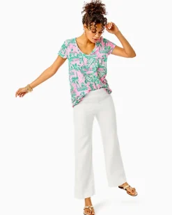 Online 31" Deri Linen Palazzo Pant Women Bottoms