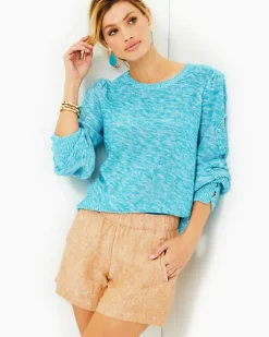 Cheap 4" Lilo Linen Short Women Bottoms