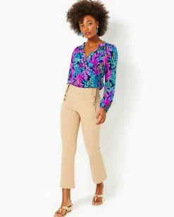 Cheap 27" Parrish Bi-Stretch Crop Flare Pant Women Bottoms