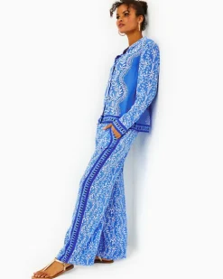 Cheap 33" Solay Silk Palazzo Pant Women Bottoms