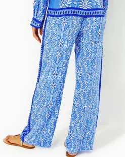 Cheap 33" Solay Silk Palazzo Pant Women Bottoms