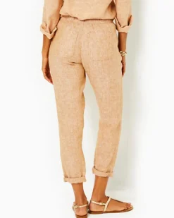 Cheap 31" Taron Mid-Rise Linen Pant Women Bottoms