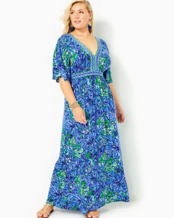 Hot Addison Elbow Sleeve Maxi Dress Women Dresses