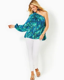 Clearance Adorlee One-Shoulder Top Women Tops