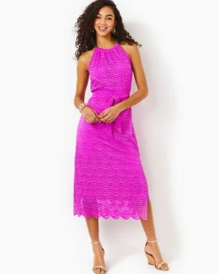 Clearance Bingham Lace Midi Dress Women Dresses
