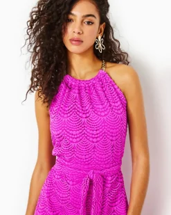 Clearance Bingham Lace Midi Dress Women Dresses