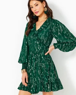 Sale Birdy Long Sleeve Silk Wrap Dress Women Dresses