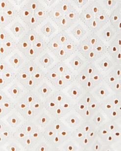 Sale Calynn Eyelet Button Down Top Women Tops