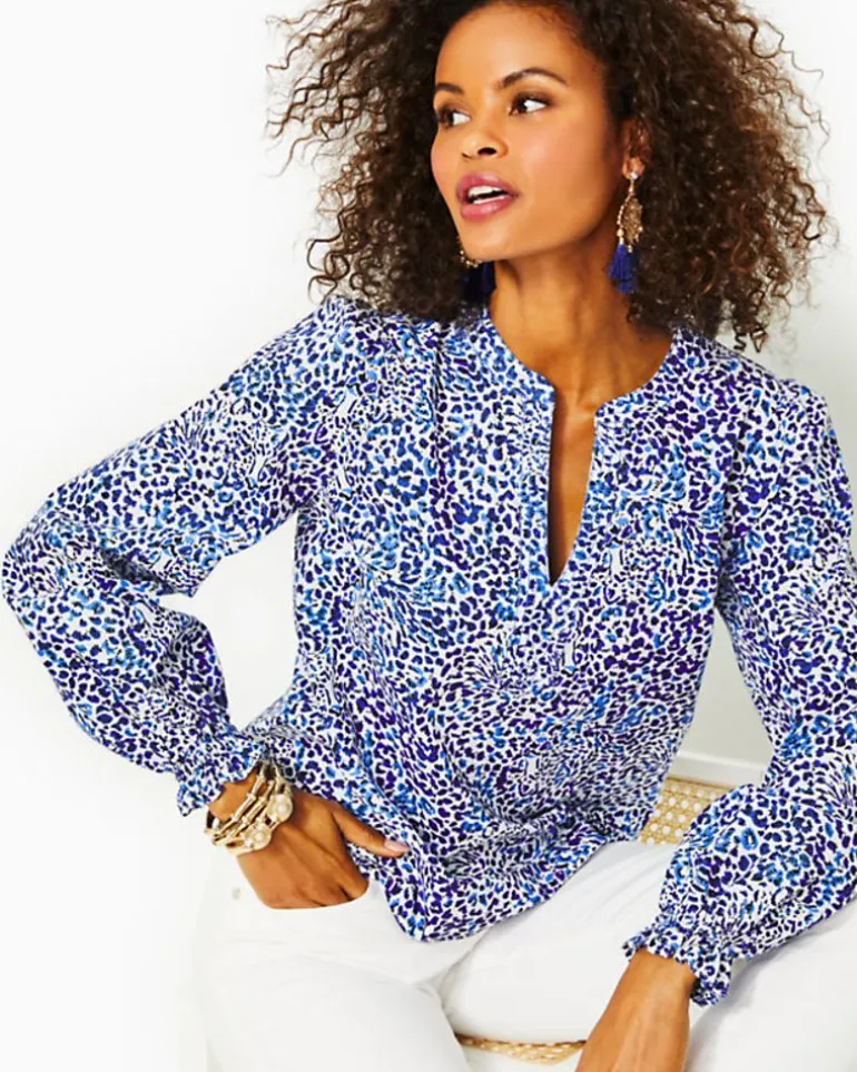 Sale Coulter Long Sleeve Cotton Top Women Tops