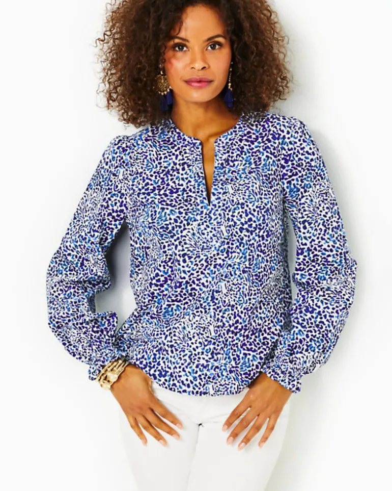 Sale Coulter Long Sleeve Cotton Top Women Tops