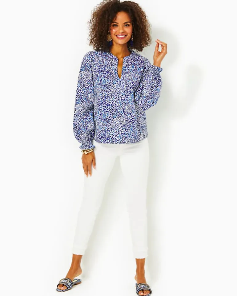 Sale Coulter Long Sleeve Cotton Top Women Tops