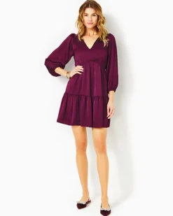 Online Deacon 3/4 Sleeve V-Neck Dress Women Dresses