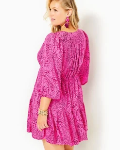 Fashion Deacon 3/4 Sleeve V-Neck Dress Women Dresses