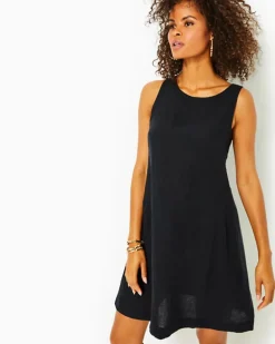 Flash Sale Edelyn Linen Swing Shift Dress Women Dresses