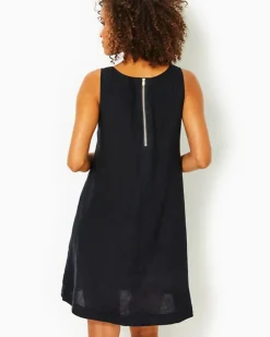 Flash Sale Edelyn Linen Swing Shift Dress Women Dresses