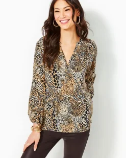 Best Elsa Silk Top Women Tops