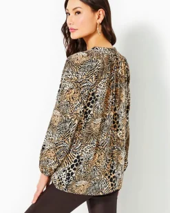 Best Elsa Silk Top Women Tops