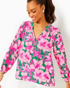 Shop Elsa Silk Top Women Tops