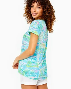 Fashion Etta V-Neck Top Women Loungewear