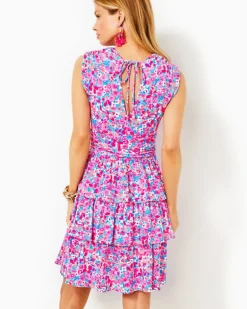 Sale Faye V-Neck Ruffle Dress Women Dresses