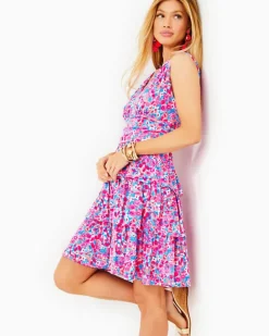 Sale Faye V-Neck Ruffle Dress Women Dresses