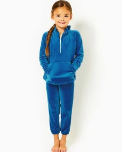 Sale Girls Little Skipper Ruffle Velour Popover Women Girls Tops & Bottoms