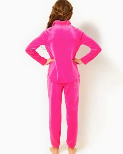 Cheap Girls Little Skipper Ruffle Velour Popover Women Girls Tops & Bottoms