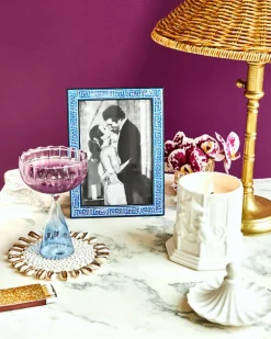 Online Greek Key Enamel Frame Women Home Decor