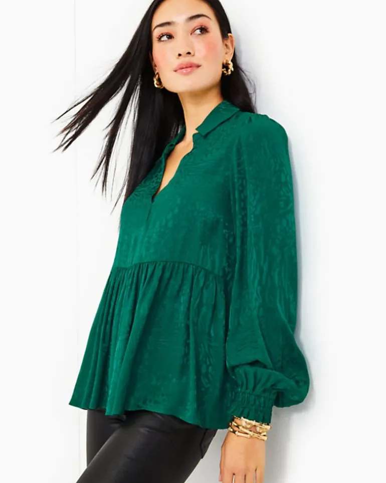 Sale Jaylene Jacquard Top Women Tops
