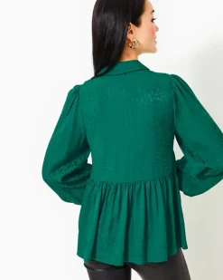 Sale Jaylene Jacquard Top Women Tops