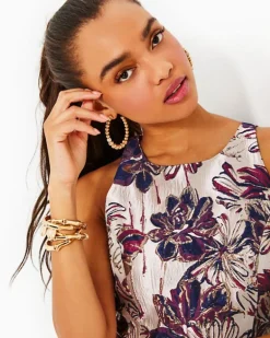 Store Jollian Floral Jacquard Dress Women Dresses