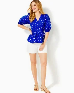 Sale Kara Cotton Wrap Top Women Tops