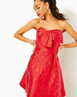 Online Kataleya Strapless Jacquard Dress Women Dresses