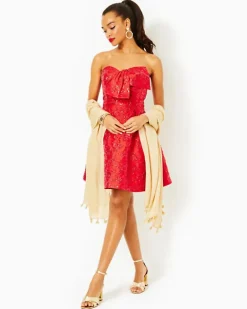 Online Kataleya Strapless Jacquard Dress Women Dresses