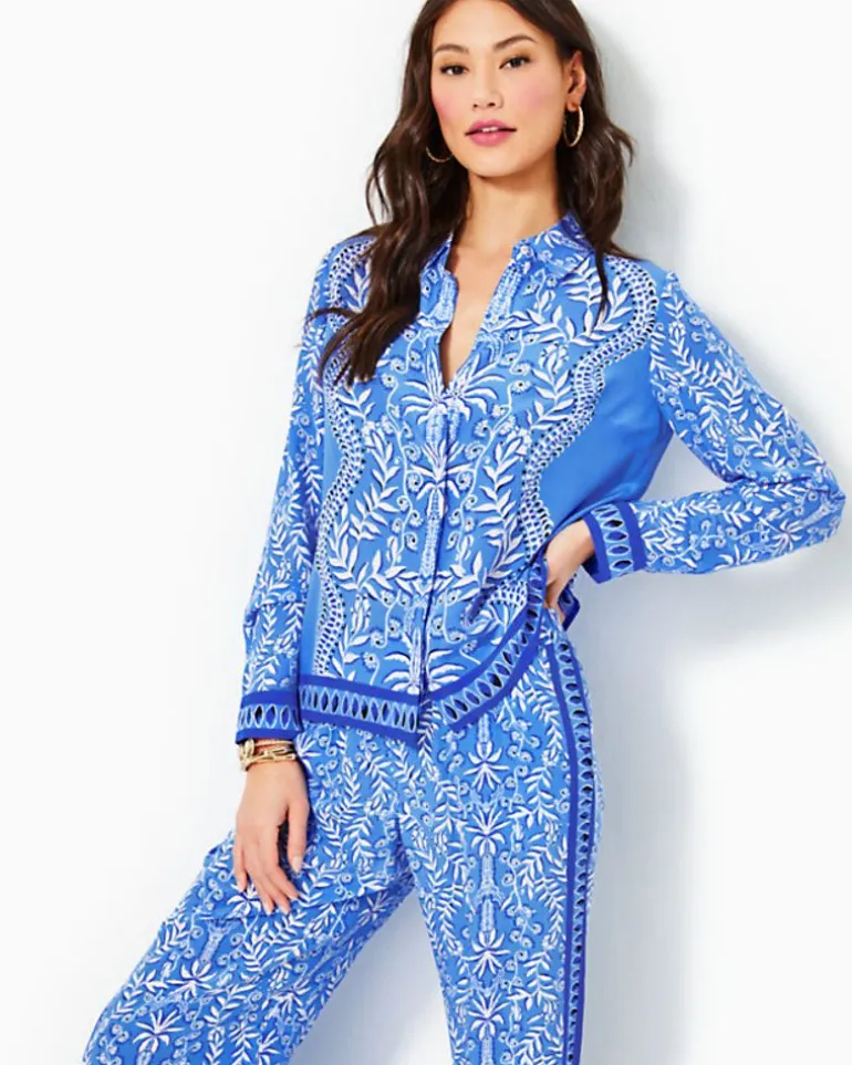 Cheap Kiran Button Down Top Women Tops