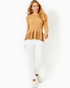 Best Sale Lanta Ribbed Peplum Sweater Women Sweaters & Cardigans