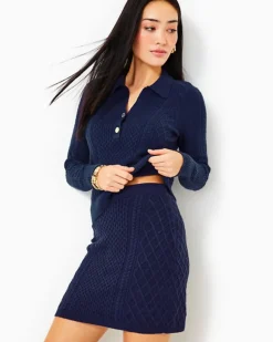 Flash Sale Lizona Polo Sweater Women Sweaters & Cardigans