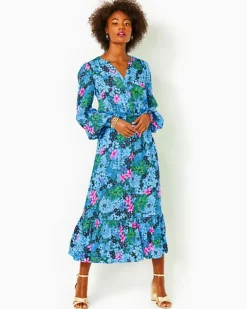 Cheap Loubella Smocked Midi Dress Women Dresses