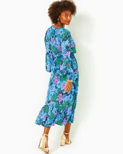 Cheap Loubella Smocked Midi Dress Women Dresses