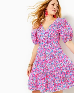 Shop Nalani Short Sleeve Cotton Dress Women Dresses