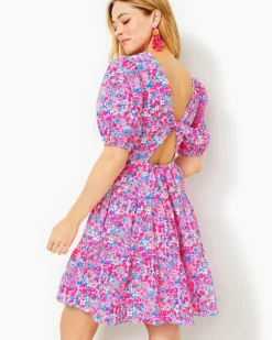 Shop Nalani Short Sleeve Cotton Dress Women Dresses