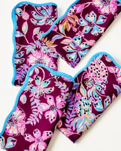 Store Printed Scalloped Edge Dinner Napkin Women Tabletop