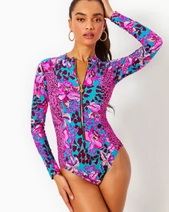 Online Raffa Rashguard One-Piece Swimsuit Women Swim