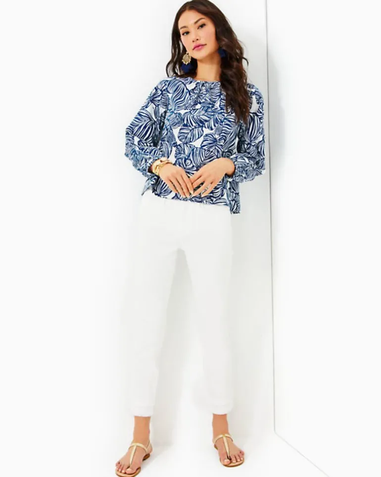 Discount Rilynn Long Sleeve Cotton Top Women Tops