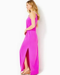 Cheap Sandrah Embroidered Maxi Shift Dress Women Dresses