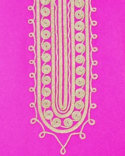 Cheap Sandrah Embroidered Maxi Shift Dress Women Dresses