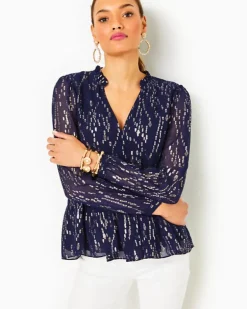 Fashion Sarita Silk Top Women Tops