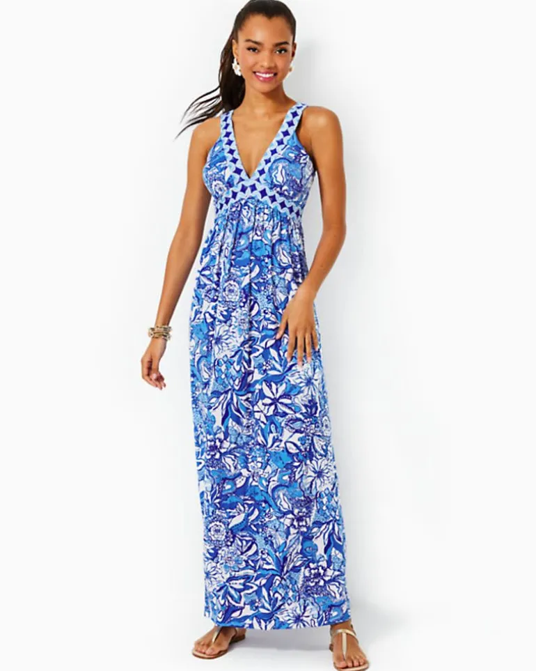 Outlet Serena V-Neck Maxi Dress Women Dresses